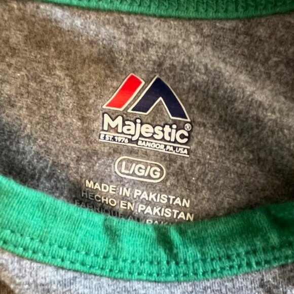 St Louis Cardinals‎ Large Womens Light Gray T-shirt Green Half Sleeves Lettering - Picture 4 of 7